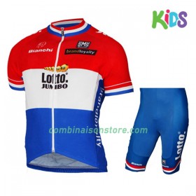 Enfant Combinaison Cycliste + Cuissard 2017 LottoNL-Jumbo Championnats de Pays-Bas